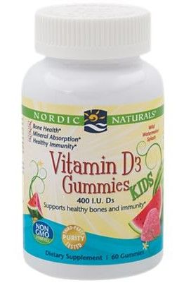 Photo 1 of Vitamin D3 Gummies for Kid's - Supports Healthy Bones & Immunity - Watermelon (60 Gummies)
