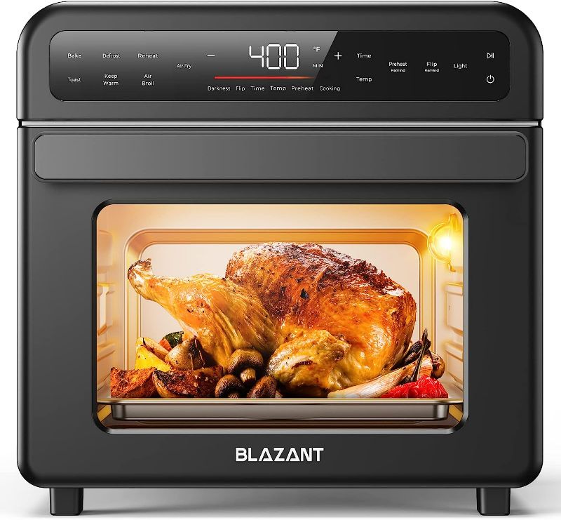 Photo 1 of Toaster Oven Air Fryer Combo, Countertop 20QT/19L, 16-in-1 Touch Keys Convection Ovens Smart, Space Saver, Drumstick Grill Freidora De Aire Airfryer Oven BLAZANT 