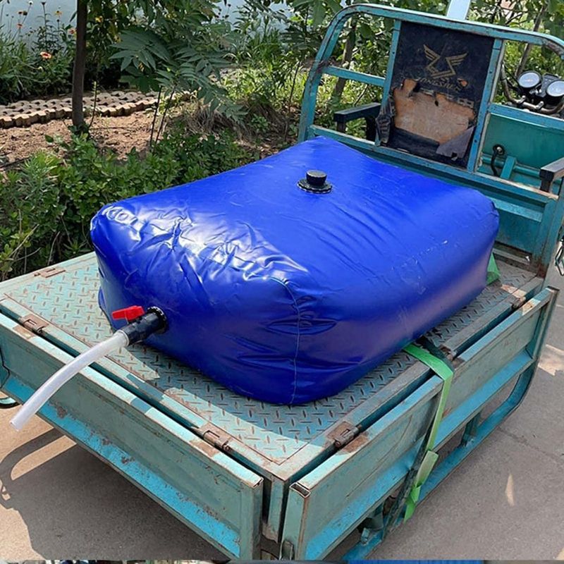 Photo 1 of Collapsible Water Bladder Tanks with Valve, Camper Water Bag, Large Capacity Water Storage Container with Pull Ring, Greenhouse Irrigation, Garden Irrigation