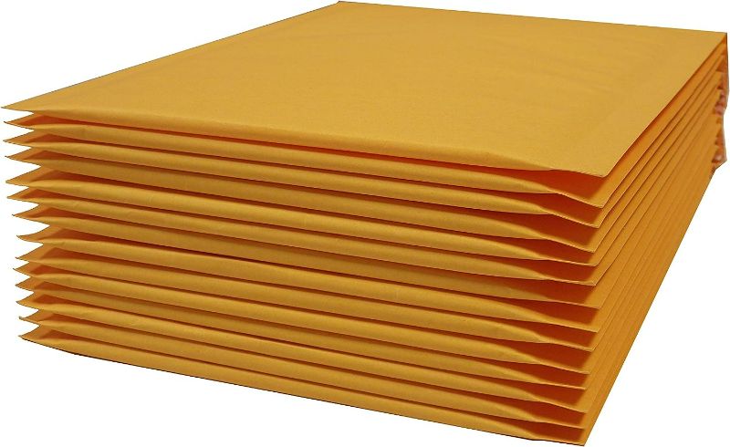 Photo 1 of Yens Kraft Bubble Mailers 10.5x16 100 Pack Self Seal Adhesive Shipping Bags, Cushioning Padded Envelopes for Shipping, Mailing, Packaging Useable Space 10.5x15 KF#5-100
