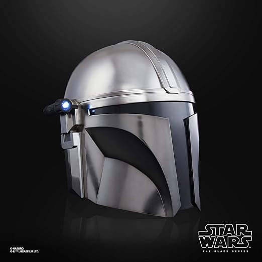 Photo 1 of STAR WARS The Black Series The Mandalorian Premium Electronic Helmet Roleplay Collectible, Toys for Kids Ages 14 and Up
