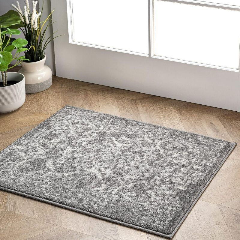 Photo 1 of nuLOOM Odell Faded Vintage Accent Rug, 2x3, Silver
