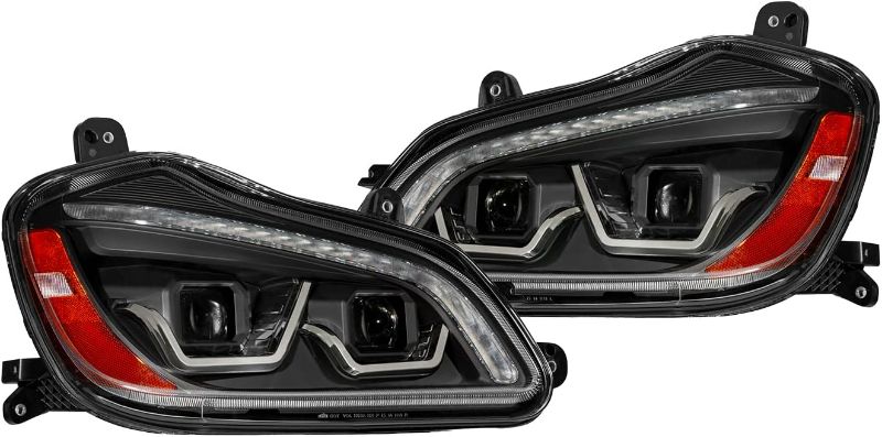 Photo 1 of EVERESTHD Pair Headlights Fit for Kenworth T680 2013-2021 Performance Truck Headlamp LED DRL Left Driver & Right Passenger Side 18988
