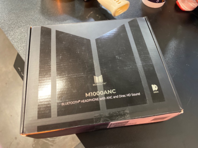 Photo 3 of Monolith M1000ANC Bluetooth Headphones with ANC and Dirac Virtuo Spatializer, 60H Playtime, Memory Foam Pads, Ambient Mode, Touch Control, Black
