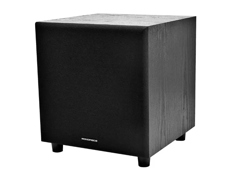 Photo 1 of Monoprice 8in 60-Watt Powered Subwoofer, Black
