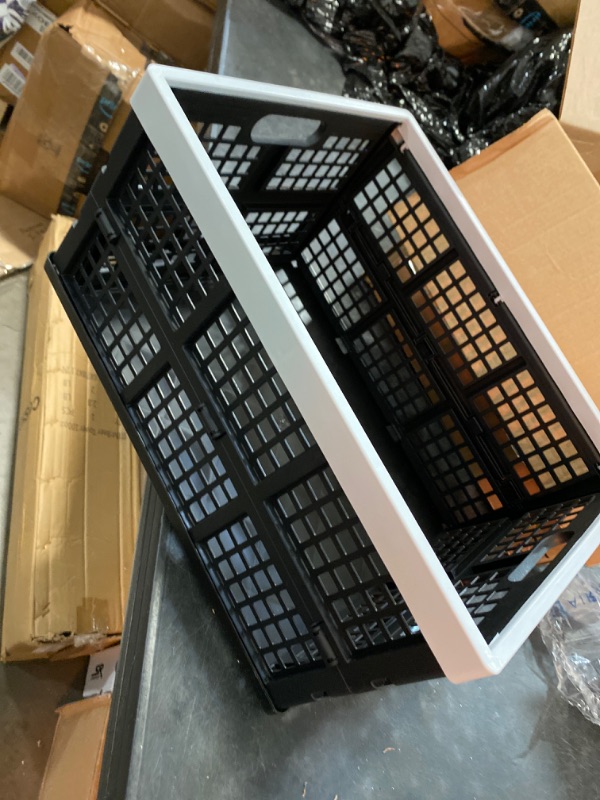 Photo 2 of Ortodayes  Collapsible Storage Crates Plastic, Large Foldable Crates Set of 4
