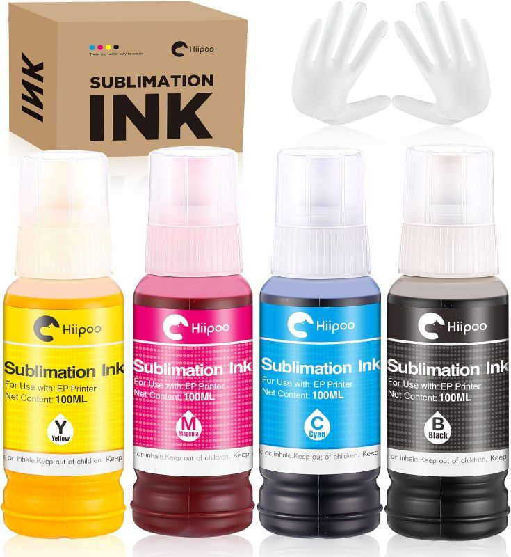 Photo 1 of Hiipoo Sublimation Ink 522 Refilled Bottles 