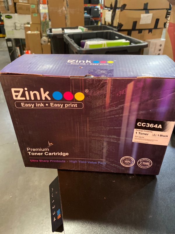 Photo 3 of E-Z Ink (TM Compatible Toner Cartridge CC364A, BLACK 