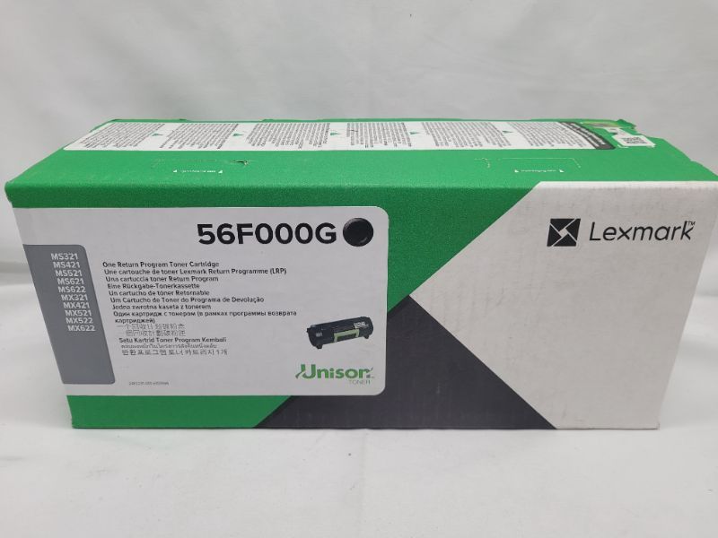 Photo 2 of Lexmark 56F000G TAA-Compliant Black Toner Cartridge Toner