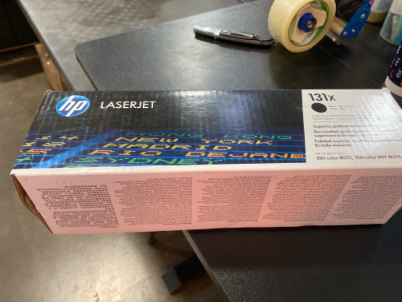 Photo 2 of HP 131X Black High-yield Toner Cartridge | Works with HP LaserJet Pro 200 color M251 Series, HP LaserJet Pro 200 color MFP M276 Series | CF210X 1 Pack Black (high yield)