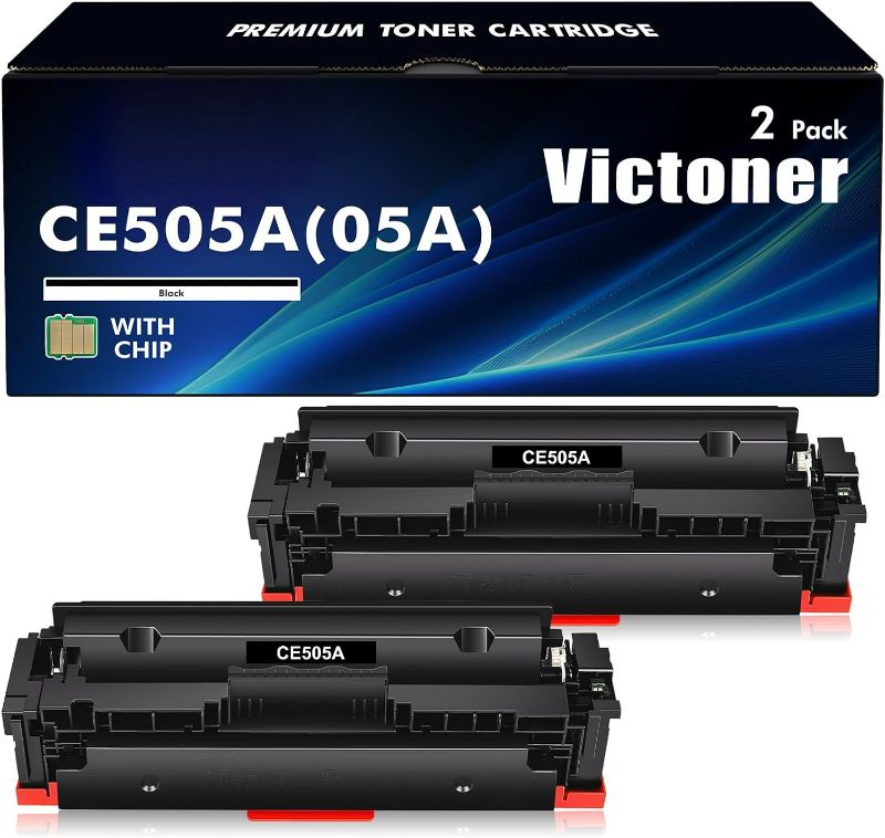 Photo 1 of 5A CE505A Black Toner Cartridge: 2 Pack / PHOTO AS REFERENCE 
