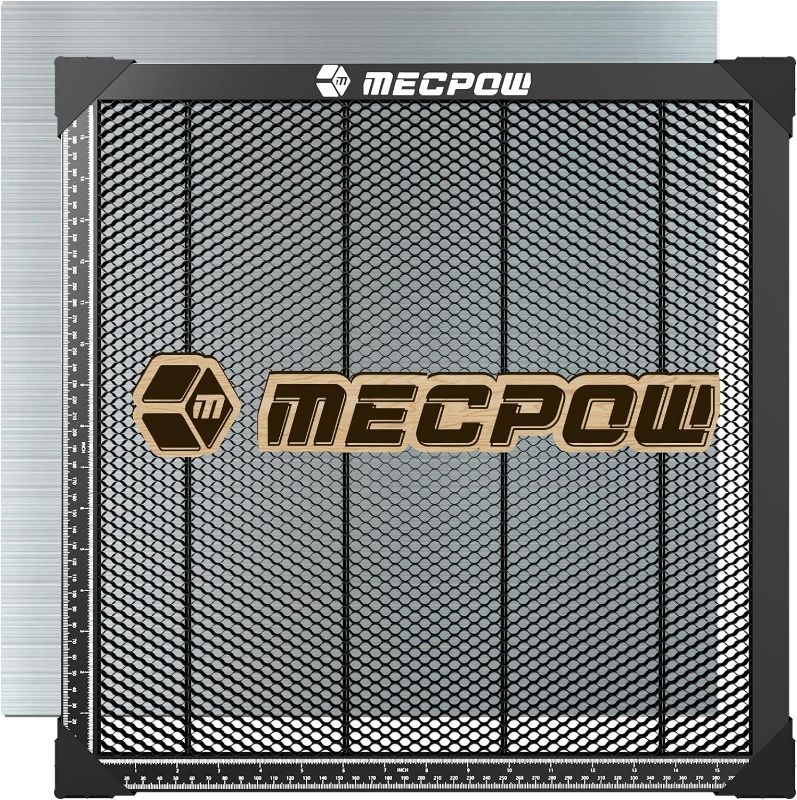 Photo 1 of Mecpow Honeycomb Laser Bed, 440x440mm Honeycomb Working Table for Most Laser Engraver, Durable Steel Honeycomb Panel for Fast Heat Dissipation, Desktop-Protecting, 17.3''x17.3''x0.87''

