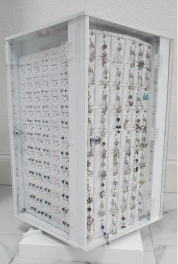 Photo 1 of ACRYLIC 4 SIDED JEWELRY COUNTER DISPLAY W/LED (10X10X18")