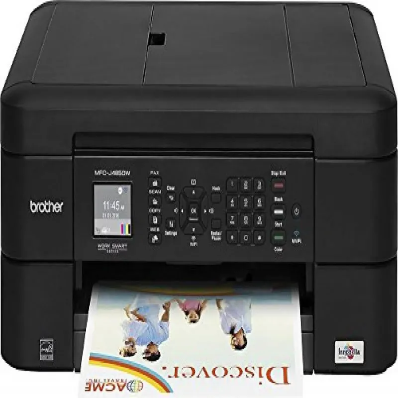 Photo 1 of Brother - MFC-J485DW Wireless All-In-One Printer - Black
