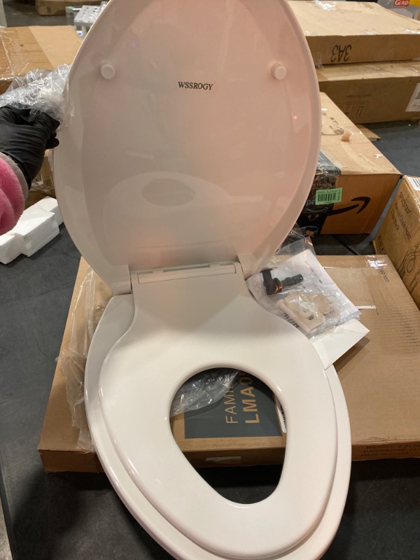 Photo 2 of Elongated Toilet Seat with Built in Potty Training Seat