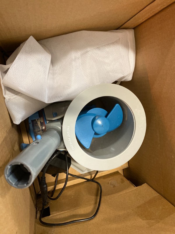 Photo 1 of (2023 New) KOKIDO Rechargeable Pool Vacuum with Pole, 5X Strong Suction, Deep Clean, Heavy Duty 1.72gal Debris Bag, Sand and Leaf Vacuum, Inground and Above Ground Pools, Work 75 Mins, XTROVAC 410