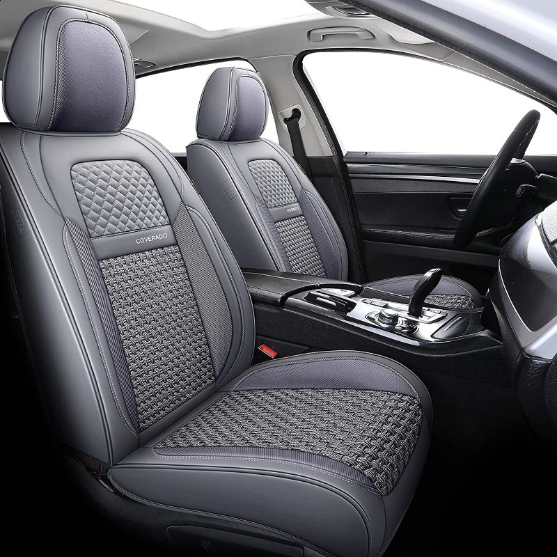 Photo 1 of Coverado Auto Seat Covers Set, Gray Car Seat Covers 