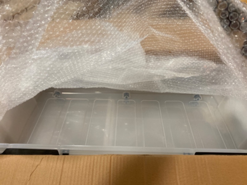 Photo 1 of ALPHA GOODS Under Bed Storage Containers with Wheels-55Qt.(2 Units).Multi Purpose Storage Bins with a 2-Side Latching Lid and Glide Wheels.Drawers for Clothes,Shoes,Toys and other Items.13,7Gal.
