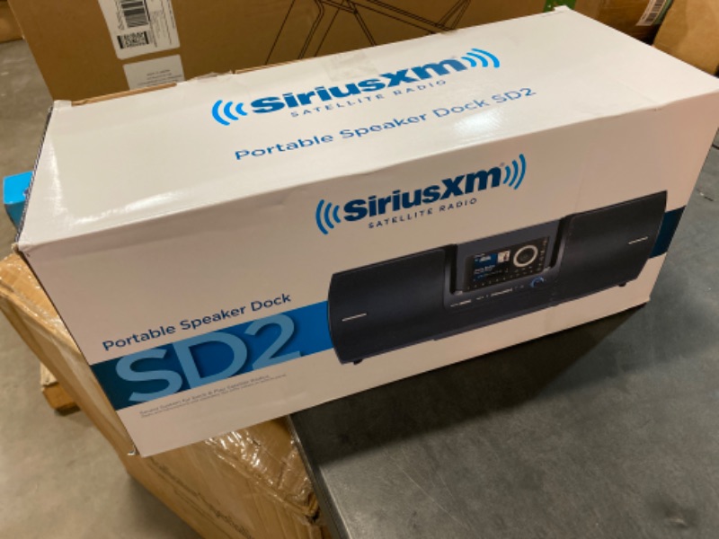 Photo 3 of SiriusXM SXSD2 Portable Speaker Dock Audio System for Dock and Play Radios (Black)