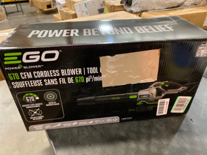 Photo 3 of EGO POWER+ LB6700 670 CFM 180 MPH 56V Lithium-Ion Cordless Electric Variable-Speed Blower, Battery and Charger not Included 670 CFM Blower (NO BATTERY/CHARGER)