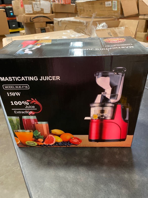 Photo 3 of OverTwice Slow Masticating Juicer Cold Press Juice Extractor Apple Orange Citrus Juicer Machine with Wide Chute Quiet Motor for Fruit Vegetables
