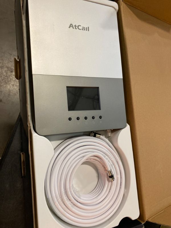 Photo 2 of Cell Phone Booster for Home, Band 12/17/13/5/2/25/4/66, Up to 6,000 Sq Ft, Cell Phone Signal Booster with LCD Display 5G Compatible for All U.S. Carriers - Verizon AT&T T-Mobile, FCC Approved
