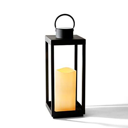 Photo 1 of LampLust Solar Lantern Decorative Front Porch Decor,18 Inch Solar Lanterns Outdoor Waterproof, Modern Home Decor Porch Decorations Outdoor, Candle Lantern for Farmhouse Patio 18"H