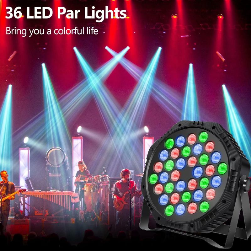 Photo 1 of 36 LED Par Lights, RGB Par Can Light Stage Lights