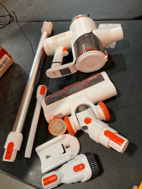 Photo 1 of Cordless Vacuum Cleaner, 30Kpa Stick Vacuum with Rechargeable Battery, Easily Converts to Handheld Vacuum for Pet Hair, Hardwood, Carpet, Car Cleaning
