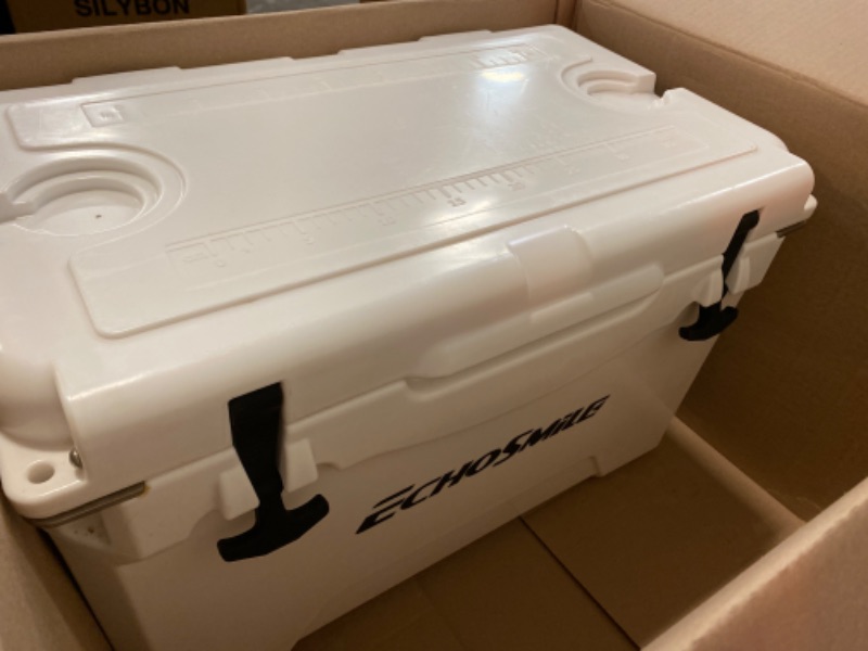 Photo 2 of EchoSmile 25/30/35/40/75 Quart Rotomolded Cooler, 5 Days Protale Ice Cooler, Ice Chest Suit for BBQ, Camping, Pincnic, and Other Outdoor Activities
