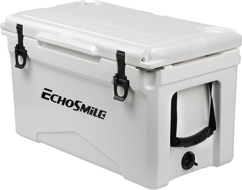 Photo 1 of EchoSmile 25/30/35/40/75 Quart Rotomolded Cooler, 5 Days Protale Ice Cooler, Ice Chest Suit for BBQ, Camping, Pincnic, and Other Outdoor Activities
