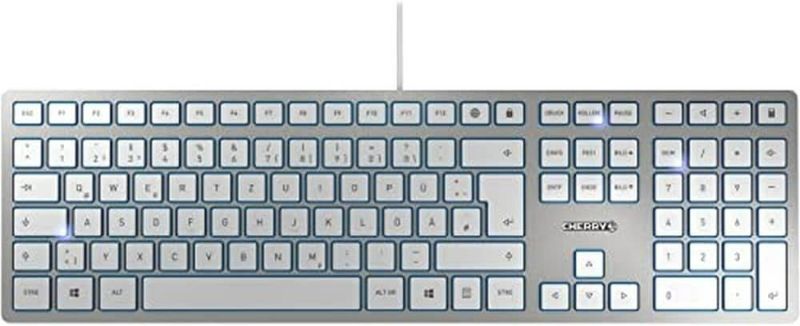 Photo 1 of Cherry KC 6000 Slim Keyboard - USB Interface - English (US) -  Keyswitch (White)
