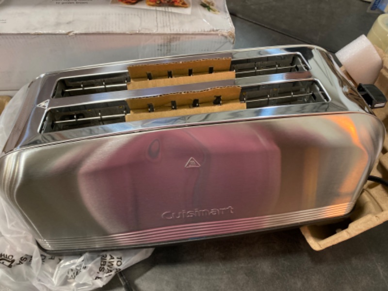 Photo 2 of Cuisinart CPT-2500 Long Slot Toaster, Stainless Steel, Silver, 2-slice long slot