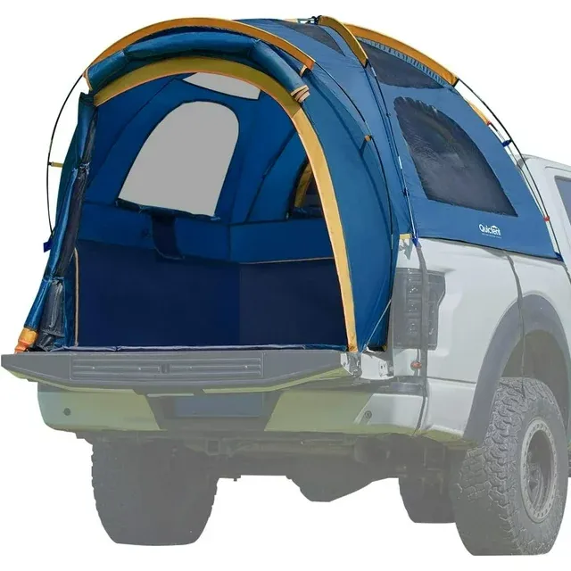 Photo 1 of Quictent Waterproof Truck Tent for Full Size Regular Bed ( Dark Blue) with Removable Awning, Rainfly ? Storage Bag Included
