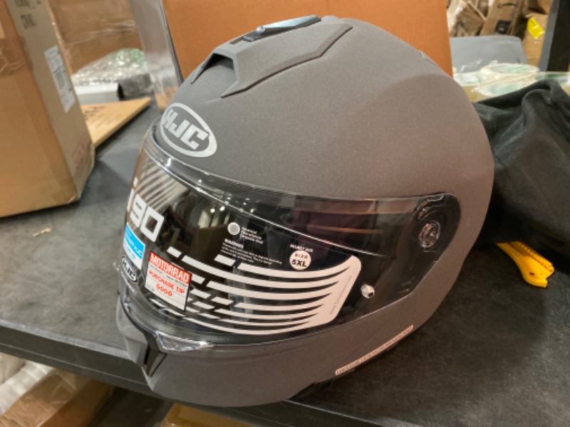 Photo 2 of HJC i90 Helmet (XXXX-Large) (Stone Grey)
