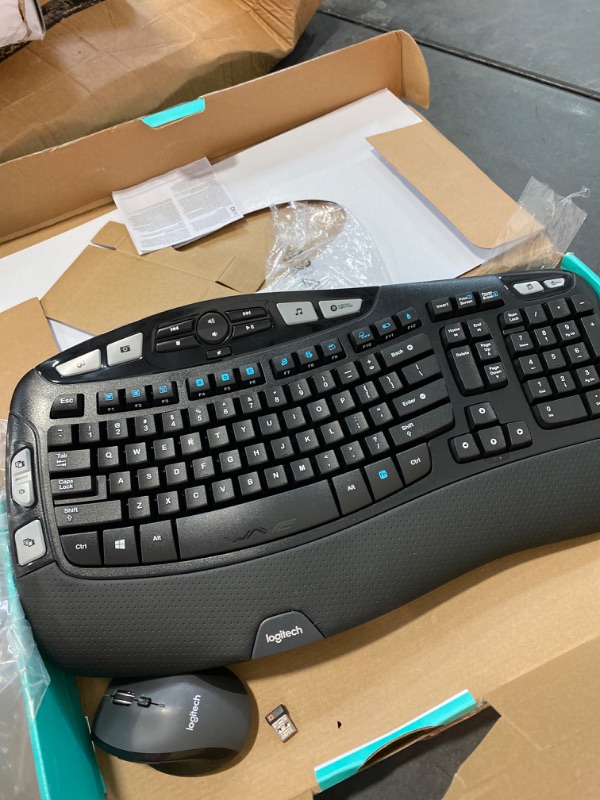 Photo 2 of Logitech MK570 Wireless Wave Keyboard and Mouse Combo, Black