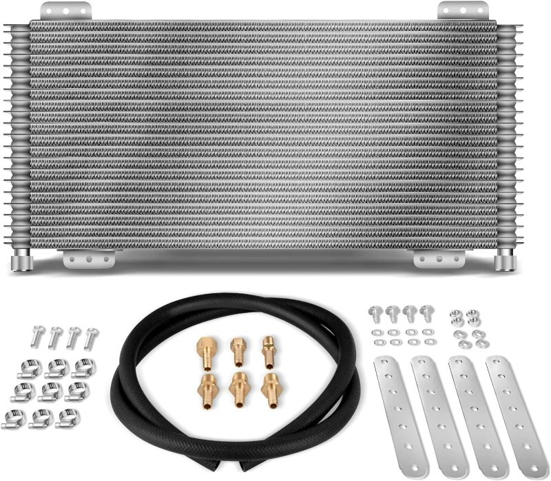Photo 1 of SINTLY LPD47391 Low Pressure Drop 40k Transmission Oil Cooler Kit Compatible with Heavy Duty 40,000 GVW Max with Mounting Hardware (Plus)
