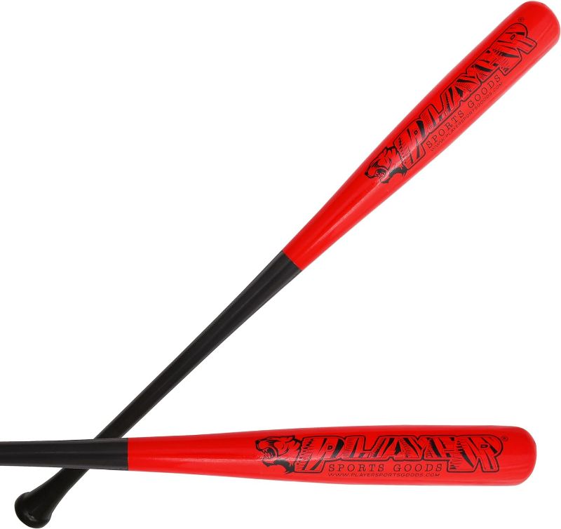 Photo 1 of PSG Pro Maple Model: C243 - Size: 33" / Barrel Diameter 2-1/2" / Weight: 30 oz Cupped Wooden Baseball Bat for Adult - Youth - Professional Players & Leagues in Black & Red
