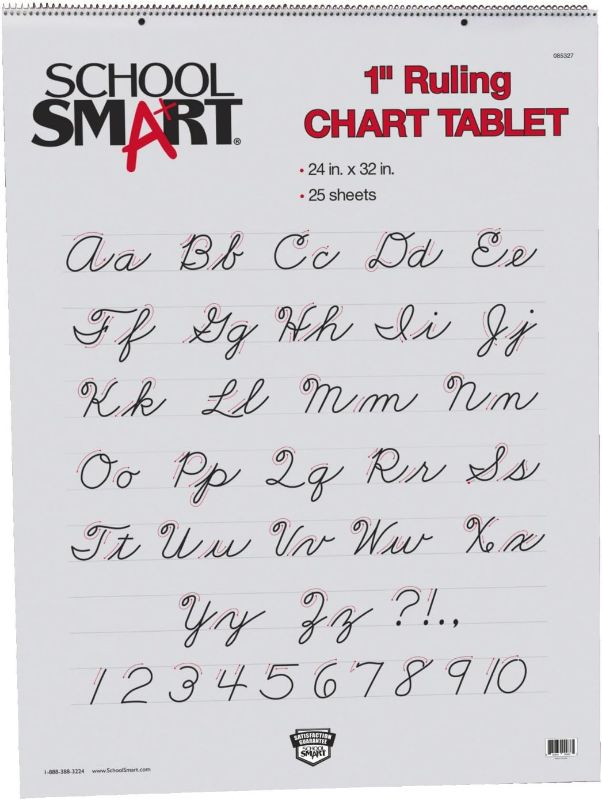 Photo 1 of School Smart - 85327 Chart Tablet, 24 x 32 Inches, 1 Inch Rule, 25 Sheets
