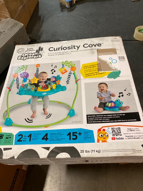 Photo 3 of Baby Einstein Ocean Explorers Curiosity Cove 2-in-1 Educational Activity Jumper and Floor Toy, Max weight 25 lbs., Ages 6 Months+, Unisex