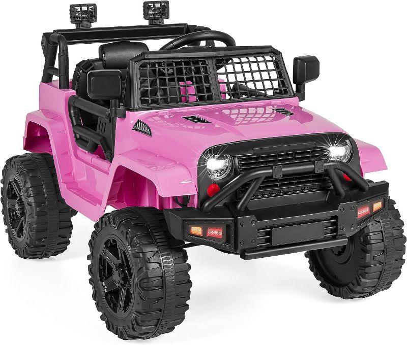 Photo 1 of 12V Kids Ride On Truck Car w/Parent Remote Control, Spring Suspension, Pink