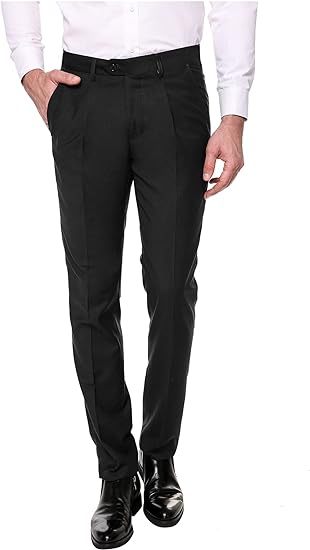 Photo 1 of COOFANDY Men's Classic Fit Flat Front Dress Pants No Iron Premium Casual Pants Expandable Waist Suit Pants (42W X 34L) 
