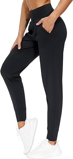 Photo 1 of THE GYM PEOPLE Women's Joggers Pants Lightweight Athletic Leggings Tapered Lounge Pants for Workout, Yoga, Running XL
 