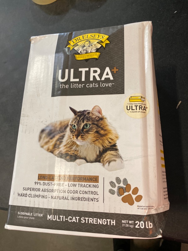 Photo 2 of Dr. Elsey's Ultra+ Clumping Clay Cat Litter 20-lb. Box
