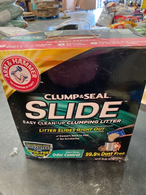 Photo 2 of Arm & Hammer SLIDE Easy Clean-Up Litter, Non-Stop Odor Control 28lb