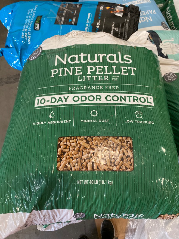 Photo 2 of ExquisiCat Naturals Multi-Cat Pine Pellet Cat Litter - Unscented, Low Dust, Low Tracking, Natural
