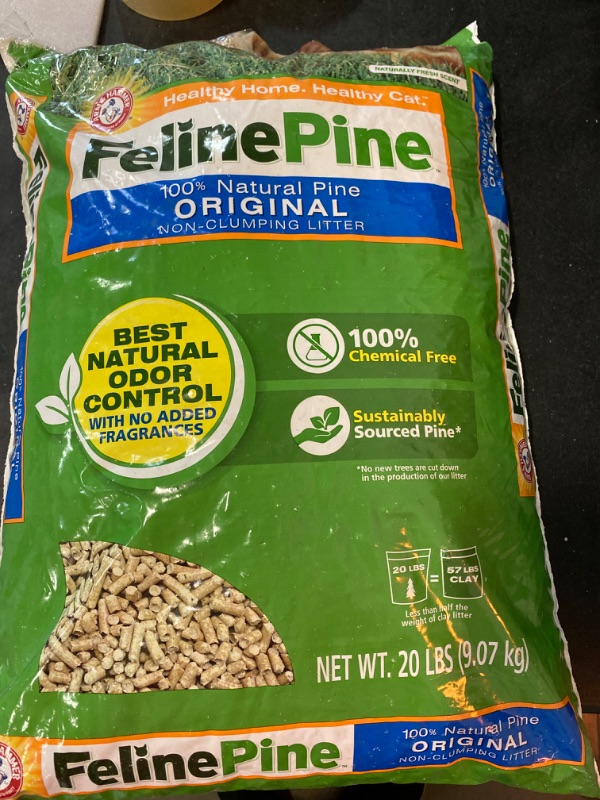 Photo 2 of Feline Pine Original 100% Natural Cat Litter, 20Lb
