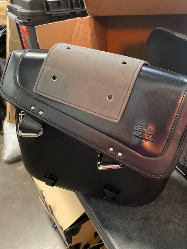 Photo 1 of Motorcycles 30L Large Capacity PU Leather Saddle Bags
