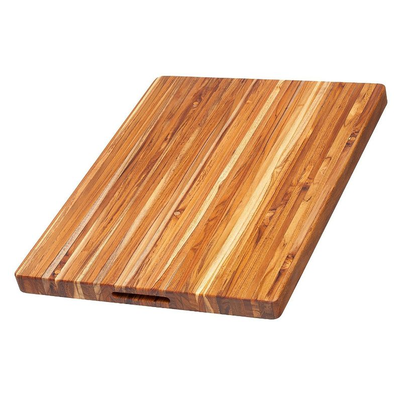 Photo 1 of TeakHaus Edge Grain Carving Board W/Hand Grip (Rectangle) | 24 X 18 X 1.5
