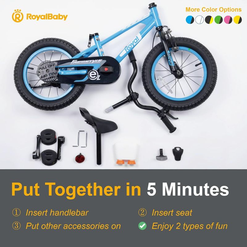 Photo 1 of Royalbaby EZ Kids Bike Accessories, light, Stem Cover, Water Bottle and Crank 